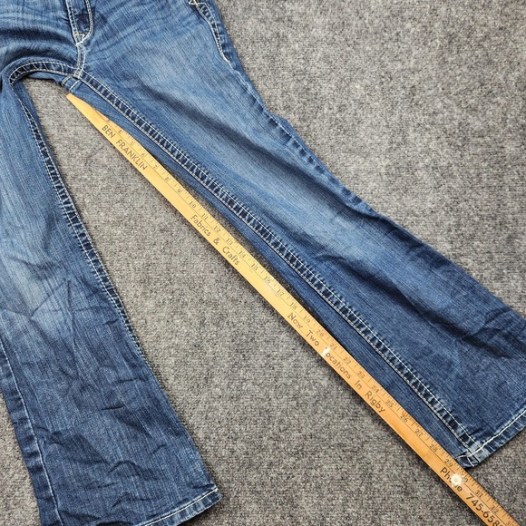 Ariat REAL Jeans Womens 26S Blue Mid Rise Bootcut Denim Western Cowgirl - Picture 7 of 9